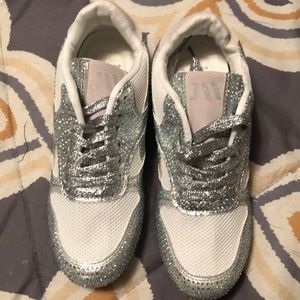 Rhinestone encrusted sneakers